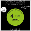 Struny na koncertné ukulele UKABK-CC black nylon Ortega