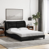 Rám postele bez matrace černý 120 x 200 cm textil Černý 3207760