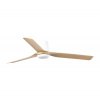 FARO Barcelona | FARO 33829-Stropný ventilátor PUNT TUB M hnedá/biela pr.130 cm + diaľkové ovládanie | FA33829