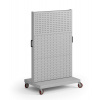 Mobilný stojan, 2x panel na náradie, 4x panel na boxy, 960 x 640 x 1605 mm