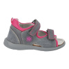Protetika - Detské rehabilitačné sandálky T115 šedo-fuxia Veľkosť: 26