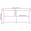vidaXL Tieniaca plachta 160 g/m² čierna 2,5x4,5 m HDPE - Čierna - 63320-18179