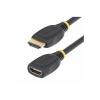 StarTech.com 3.3ft HDMI 2.0 Extension Cable, 4K 60Hz, M/F - High Speed - prodlužovací kabel HDMI - HDMI s piny (male) do HDMI se zdírkami (female) - 1 m - odstínený - cerná - podpora 4K60Hz, pasivní
