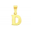 iBrill Zlatý prívesok písmeno “D” 55030