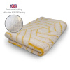 DRYBED Premium Vet Bed Modern krémový/zlatý 150 x 100 cm