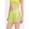 Šortky adidas by Stella McCartney dámske, zelená farba, s potlačou, stredne vysoký pás, JI8054 S