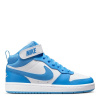 Nike Court Borough Mid 2 Big Kids' Shoe White/Blue 5 (38)