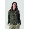KOŠEĽA LA MARTINA WOMAN L/S PRINTED VISCOSE TWILL BRONZE GREEN/NAVY
