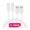 Connect IT CCA-5006-WH Wirez USB-C (typ C) -> USB-A, USB 3.1 Gen 1, 1m, bílý, 2ks