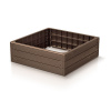 Prosperplast Vyvýšený záhon BASE WOODY hnedý 75,6 cm