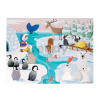 Janod puzzle s textúrou Život na ľade 20 dielov 02773