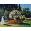 Ropný obrázok žena v záhrade - Claude Monet (Ropný obrázok žena v záhrade - Claude Monet)
