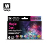 Vallejo sada 77.090 airbrush farieb Magic Dust 6x17 ml (Magic Dust Paint set 77.090)