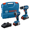 BOSCH Sada AKU náradia (GSB 18V-45 + GDR 18V-215, 2x ProCORE, 18V 4.0Ah, GAL 18V-40, púzdro) 0615A50069