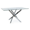 Casarredo Jedálenský stôl GITY 140 sklo/chróm