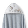 INTERBABY Osuška froté Zvieratká 100x100cm + Podbradník Varianta: sivá