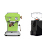 Ascaso Dream PID, Fresh Pistachio + Eureka Mignon Perfetto, BL black