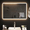 Zrkadlo - Kúpeľňové zrkadlo s LED, 90x60 cm (Zrkadlo - Kúpeľňové zrkadlo s LED, 90x60 cm)