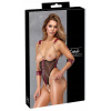 Cottelli Collection Body Bondage XL čierne s červenými detailmi
