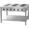 Elektrický sporák volně stojící, 6-plotýnkový 15,6 kW | STALGAST, 979600 inox