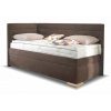Rohová posteľ boxspring VENETO 100x200 ľavá, s úložným priestorom