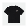 BRIXTON tričko - Live Free Hw Relaxed Tee Black Classic Wash (BLCCW) veľkosť: L