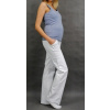 Be MaaMaa Tehotenské nohavice s bočnou vreckom - biele XL (42)