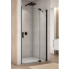 SANSWISS CADURA BLACK CA13 110cm pravé dvere do niky alebo do kombinácie / sprchový kút rohový, profil čierny - 68 – sklo sieťotlač Shade