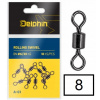 Delphin Rolling Swivel veľ.8 10 ks