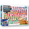 Kniha Vlajky celého sveta a puzzle, 150 dielikov