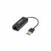 Lanberg NC-0100-01 rozhranie/adaptér USB-A RJ-45 čierny