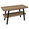 Sapho - TWIGA umývadlový stolík 120x72x50 cm, čierna matná/dub Rover VC453-120-4