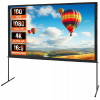 VEVOR Projekčné plátno so stojanom 238CM HD 4K Vonkajšie plátno 16:9