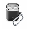 Ochranný kryt s karabínou Cellularline Bounce pre Apple AirPods 1 & 2, čierny