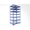 Kovový regál do domácnosti Biedrax 50 x 60 x 240 cm, modrý - 7 políc pozink