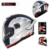 Helma MT THUNDER 4 SV THREADS GLOSS WHITE/BLUE modrá červená DARČEKY