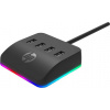 USB (3.0) hub 4-port, DHC-CT120, čierny, Hewlett-Packard, 4x USB 3.0, podsvietený 8WW48AA