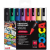 POSCA akrylový popisovač PC-5M Sada základných farieb 8 ks (03727)