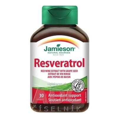 JAMIESON RESVERATROL 50 mg cps extrakt z červeného vína 1x30 ks