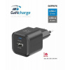 SWISSTEN SÍŤOVÝ ADAPTÉR GaN 1x USB-C 20W PD + 1x USB-A 18W QC ČERNÝ 22071110