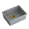 granitový drez DAVID 50 Grey Metallic