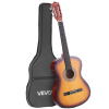 VEVOR Klasická gitara 96 cm pre začiatočníkov, drevená, farba Sunburst