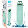 Fľaša Na Pitie Motivačná fľaša na vodu Wessper z Tritanu 500 ml 0,5 l Tyrkysová