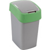 Curver® FLIP BIN 45L, na odpad šedostrieborný/zelený
