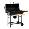 BBQ Meeting Gril na drevené uhlie s vekom a kolieskami 101 x 70,5 x 94,5 cm *5337
