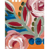 ZUTY Maľovanie podľa čísel FAREBNÉ KVETY 2 HALEY BUSH Rámovanie Rozmer 80x100 cm