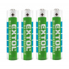 EXTOL ENERGY 42060 baterie nabíjecí, 4ks, AAA (HR03), 1,2V, 1000mAh, NiMh