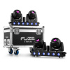 BeamZ Fuze Twin set - Dva kusy vo flightcase - Bodová moving head lišta - 75W duo moving heads - RGBW