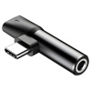 Baseus CATL41-01 Rozbočovač USB-C/3.5mm, černý