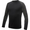 SENSOR MERINO IMPRESS pánské triko dl.rukáv černá/batik - S